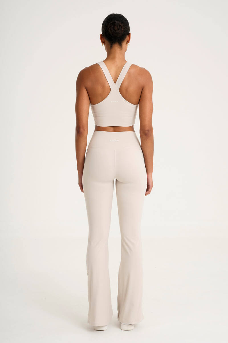 ALLFENIX Cloudcore High Neck Longline Sports bra in stone
