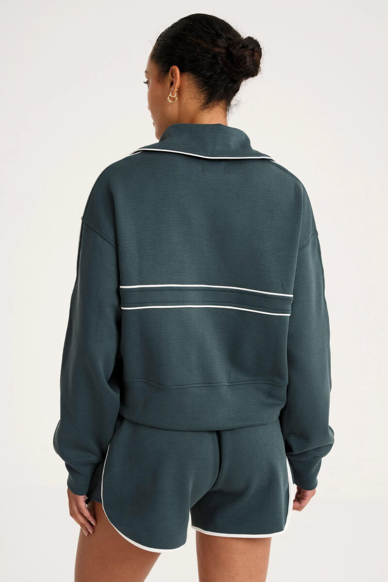 ALLFENIX Soft Luxury 1/4 Zip in forest green