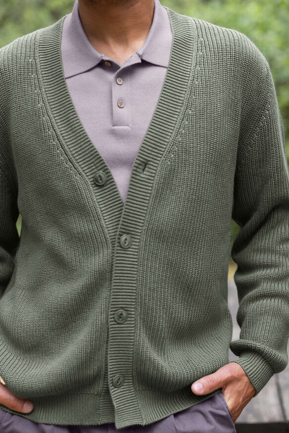 Alex Crane Bay Cardigan in pine