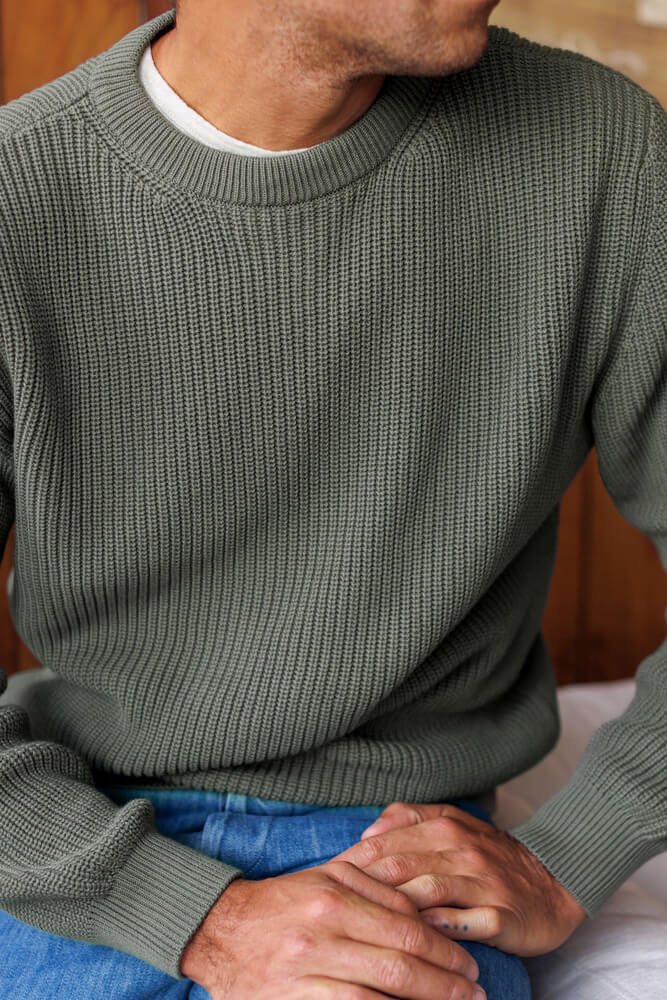 Alex Crane Bay Sweater in pine