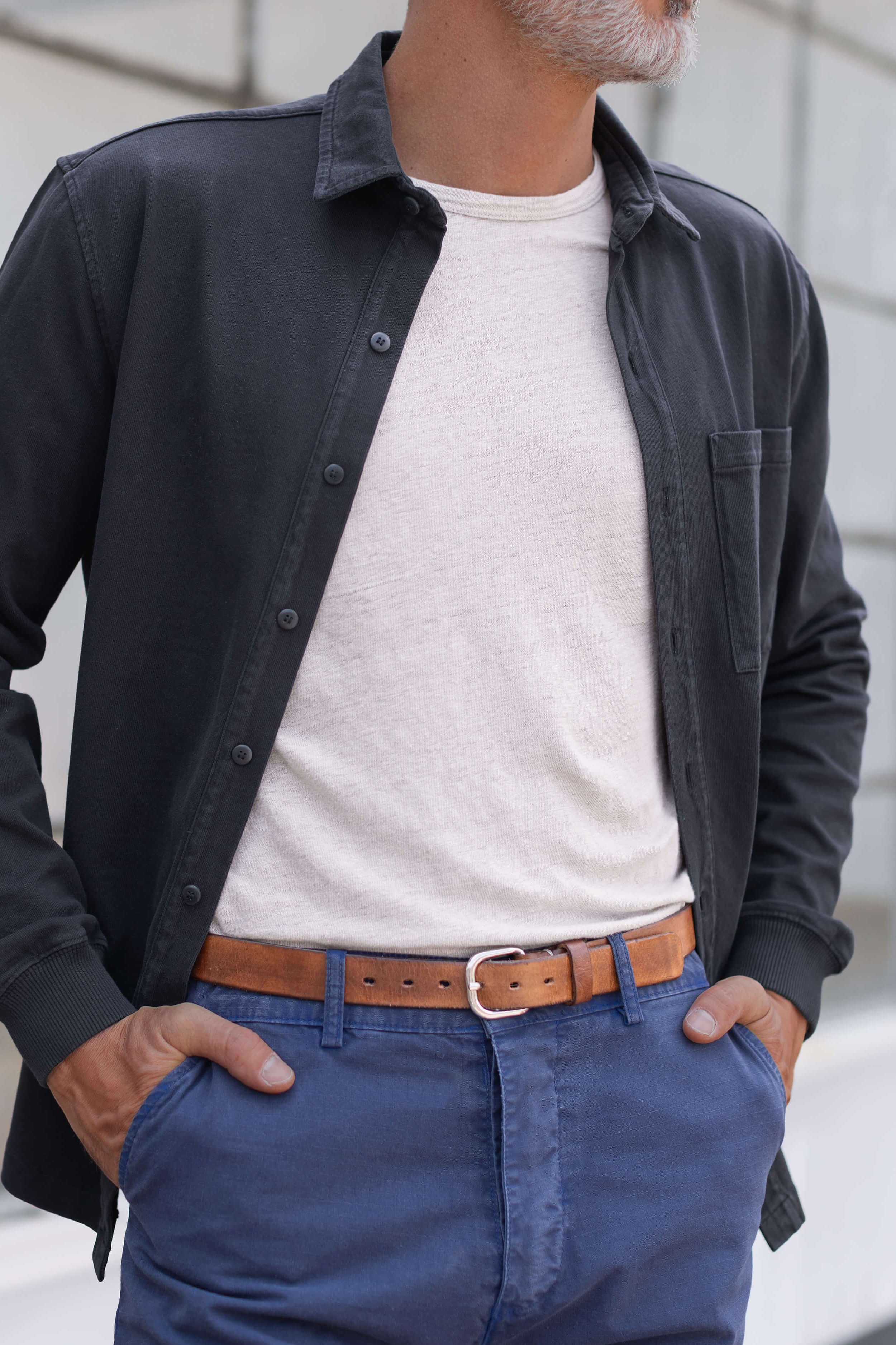 Alex Crane Caza Knit shirt in midnight