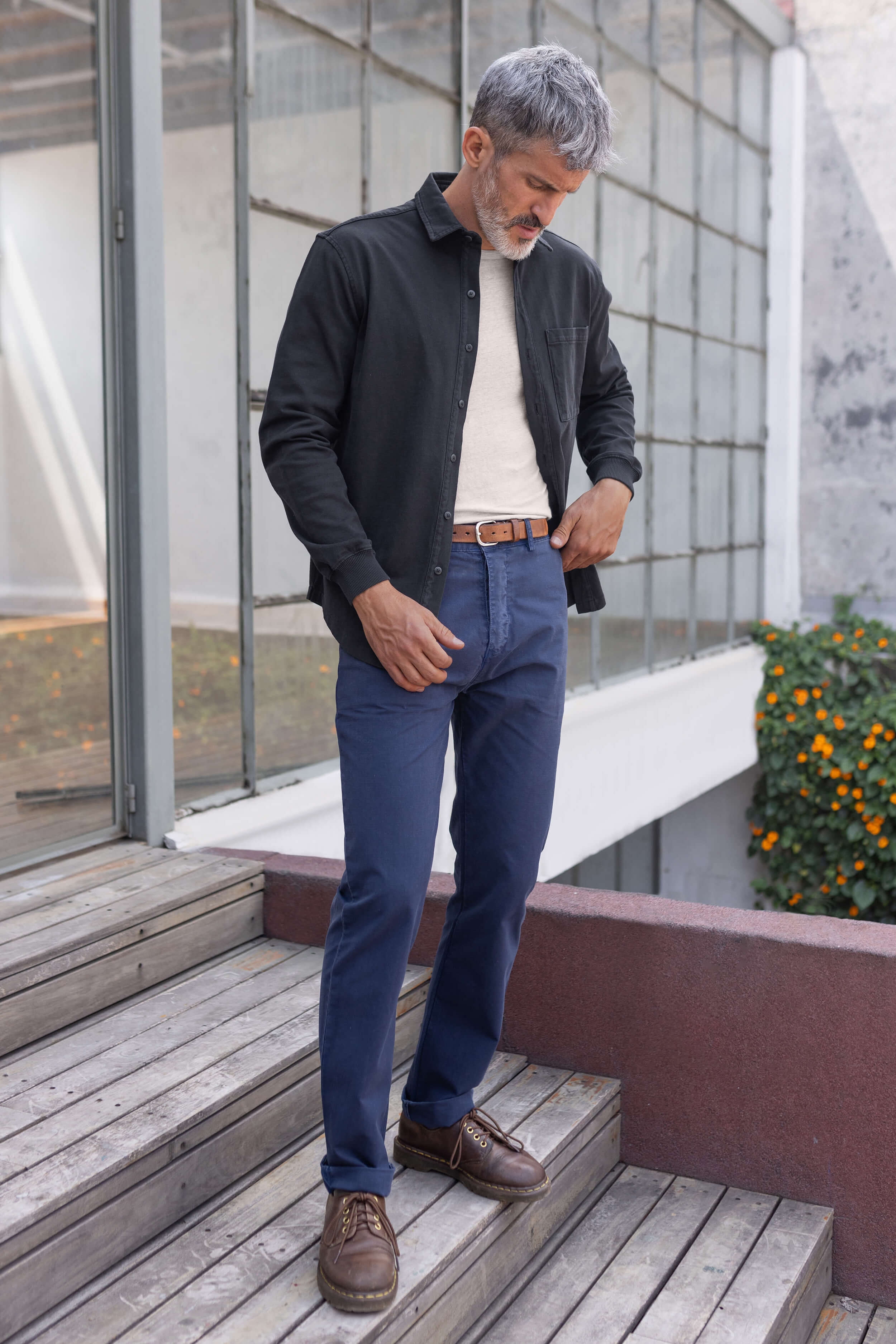 Alex Crane Caza Knit shirt in midnight