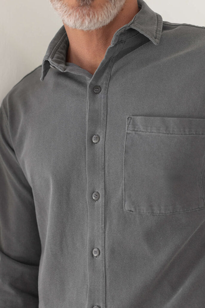 Alex Crane Caza Knit shirt in slate
