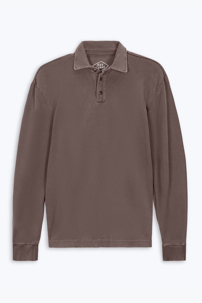 Alex Crane Caza Polo in coffee