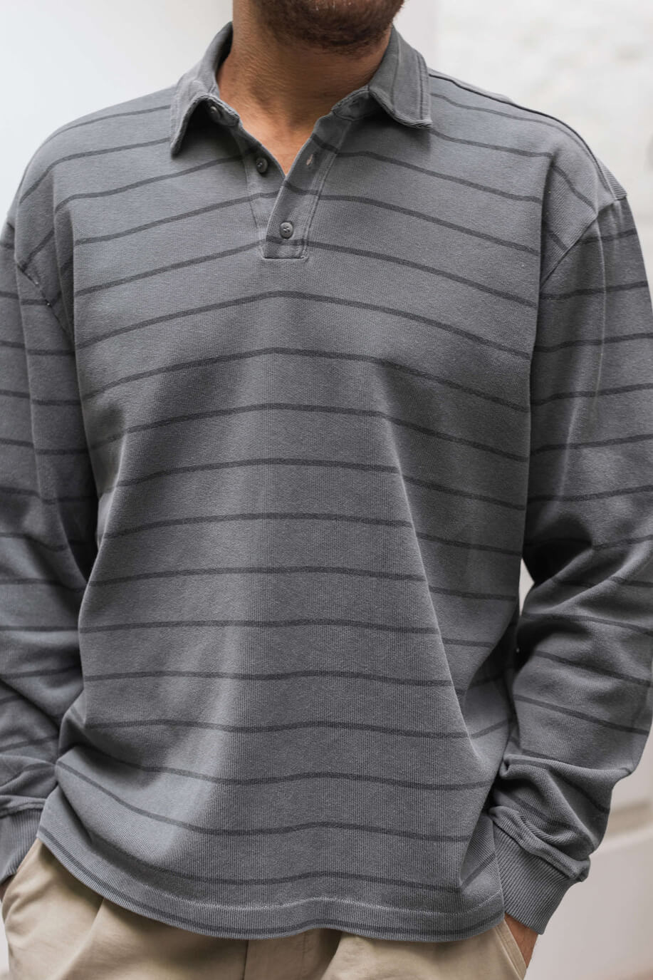 Alex Crane Caza Polo in slate rio