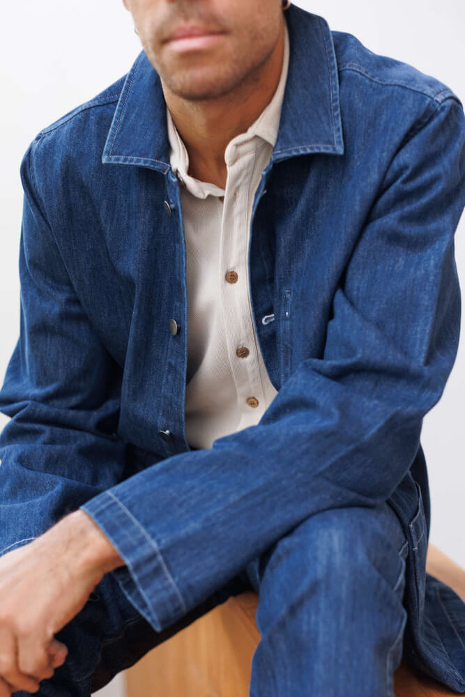 Alex crane denim kite jacket in indigo