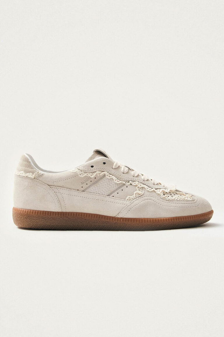 ALOHAS crochet cream leather sneaker