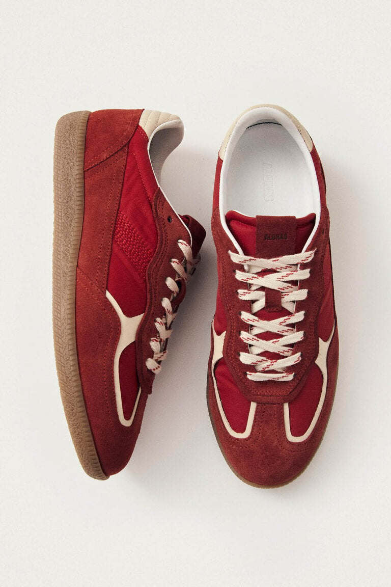 ALOHAS Rife sheen red leather sneakers