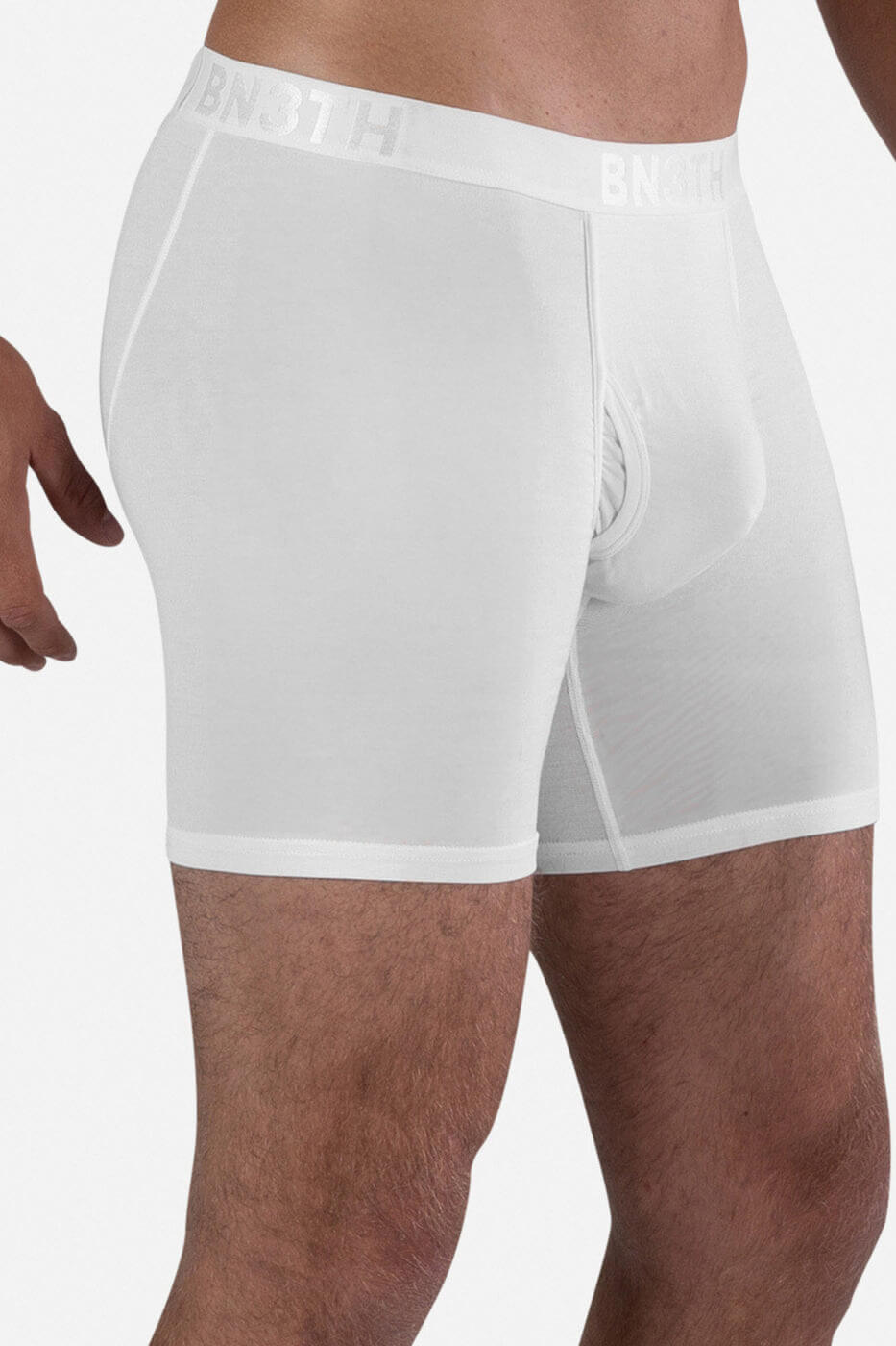 BN3TH Classic Icon Boxer with fly in white