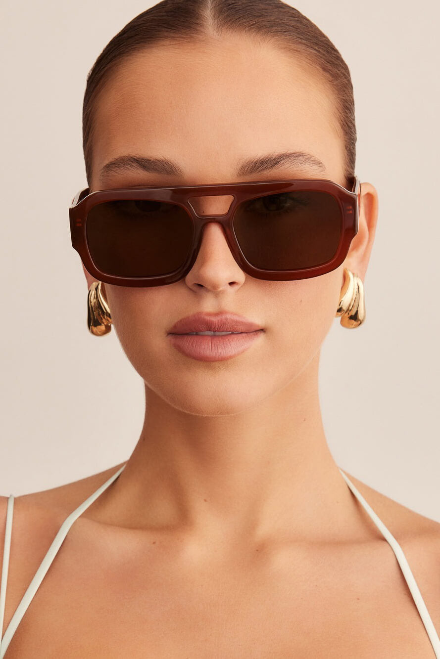 Banbe suki sunglasses in cinnamon