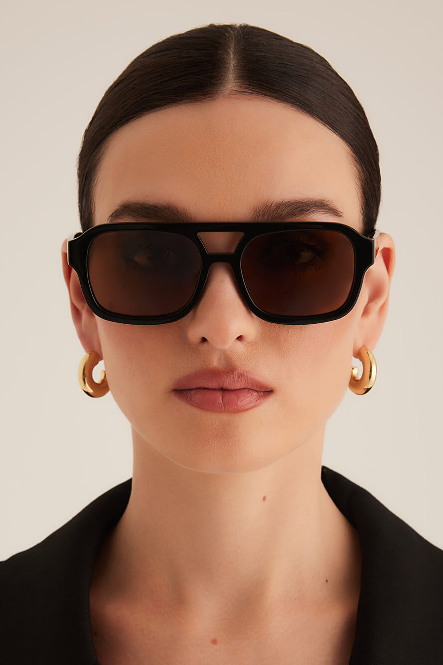 Banbe Del Ray Sunglasses  in black brown