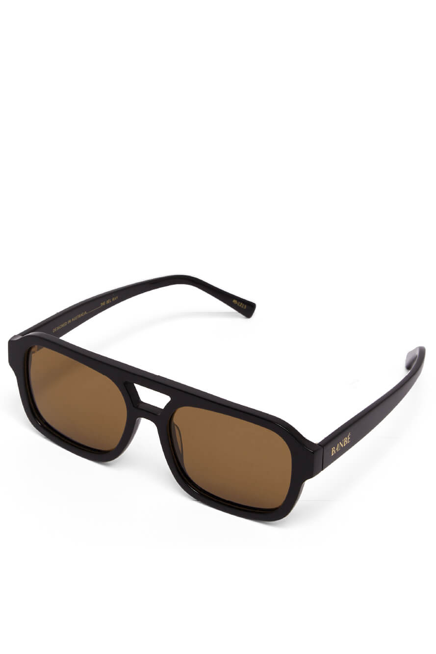 Banbe Del Ray Sunglasses  in black brown