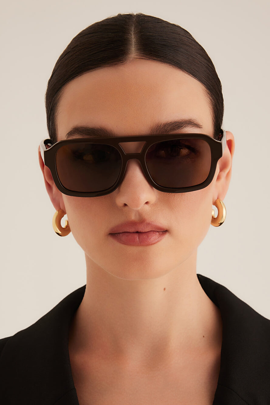 Banbe Del Ray Sunglasses  in dark chocolate