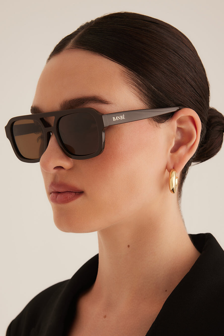 Banbe Del Ray Sunglasses  in dark chocolate