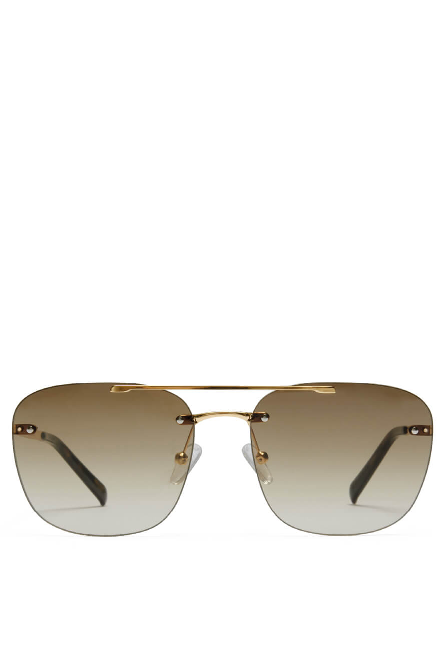 Banbe Whiteley sunglasses in light gold and natural fade