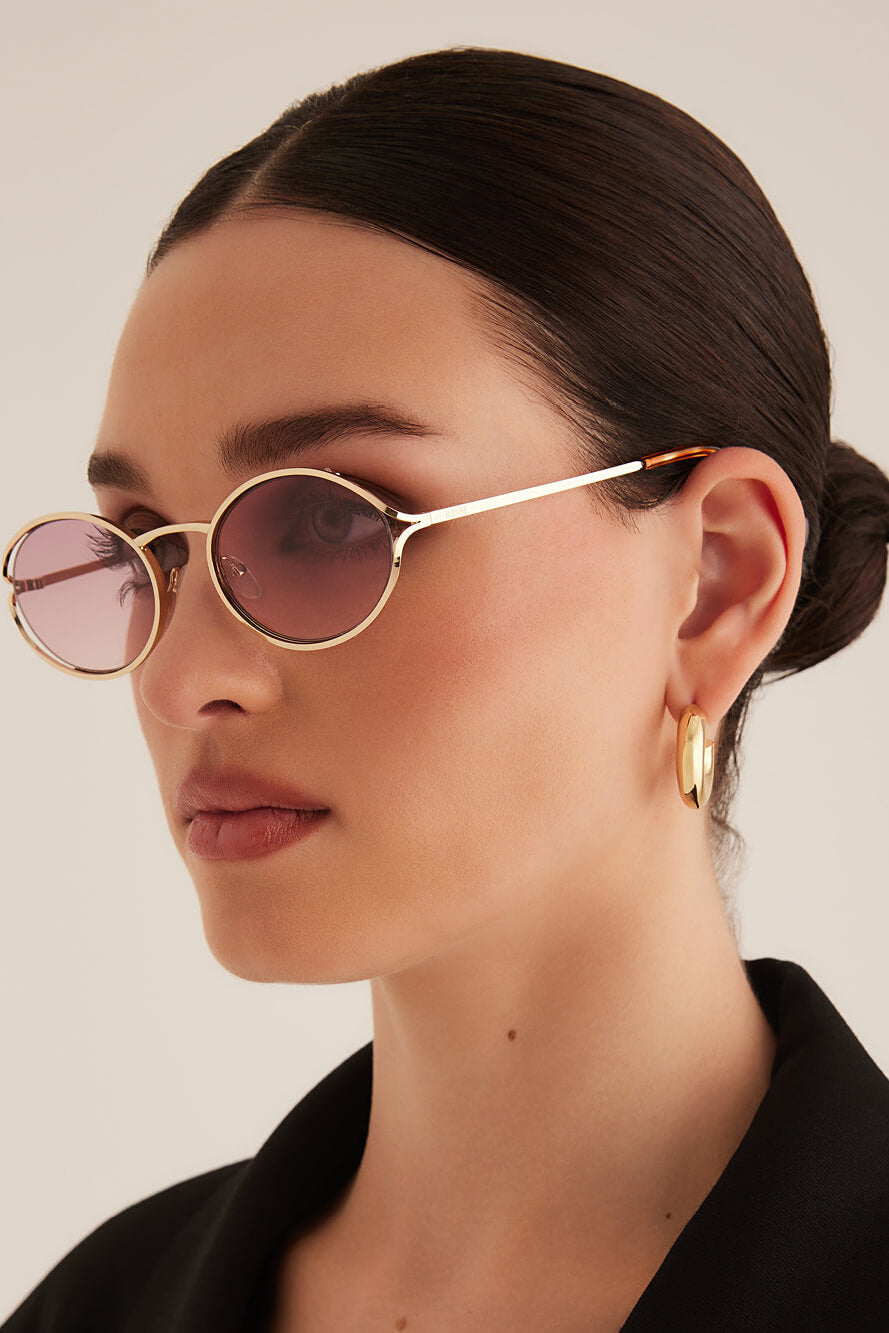 Banbe Sampaio gold pink fade sunglasses