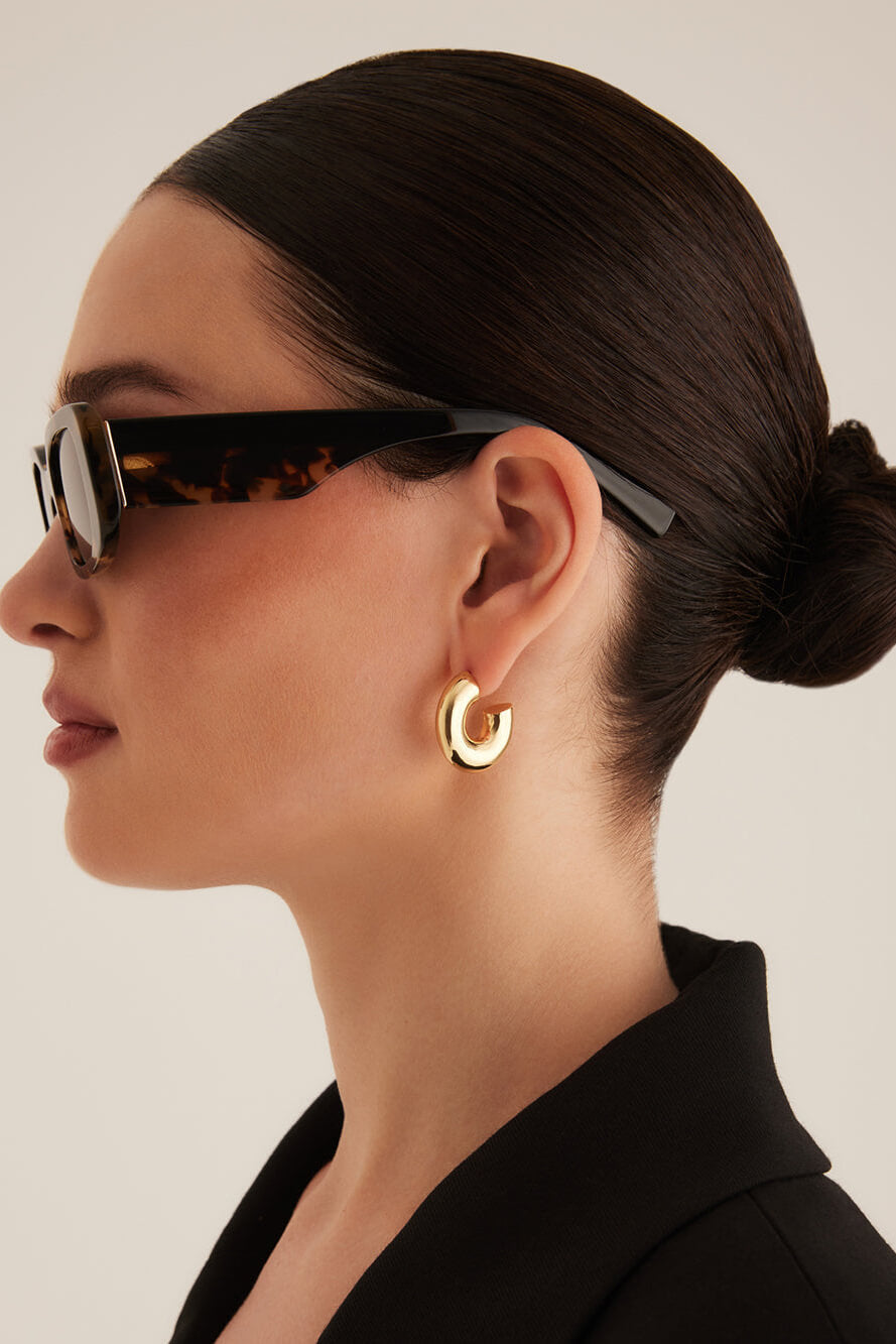 Banbe Tash Sunglasses in toffee tortoise black and pecan