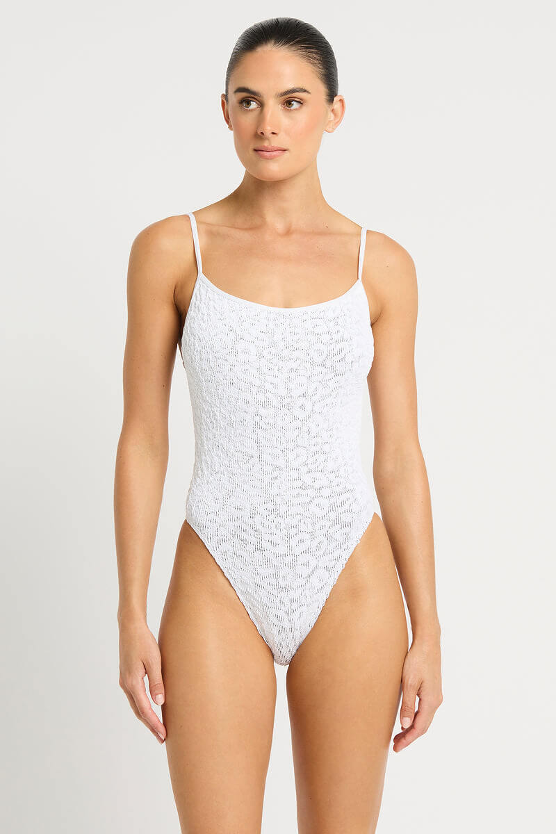 Bond Eye Low Palace One Piece in optic leopard