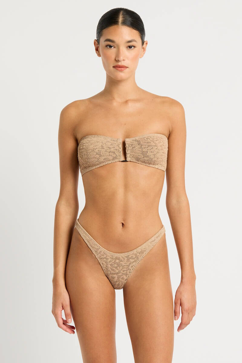 Bond Eye Blake Bandeau in oat leopard