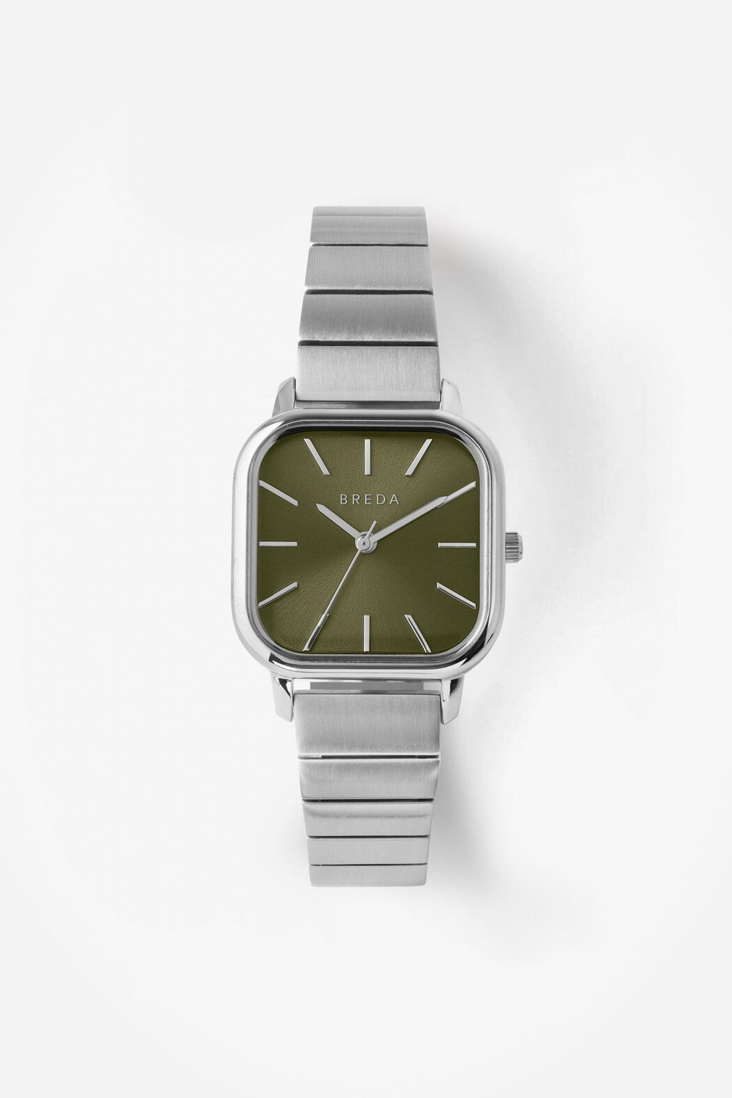 Breda Esther watch in silver and moss