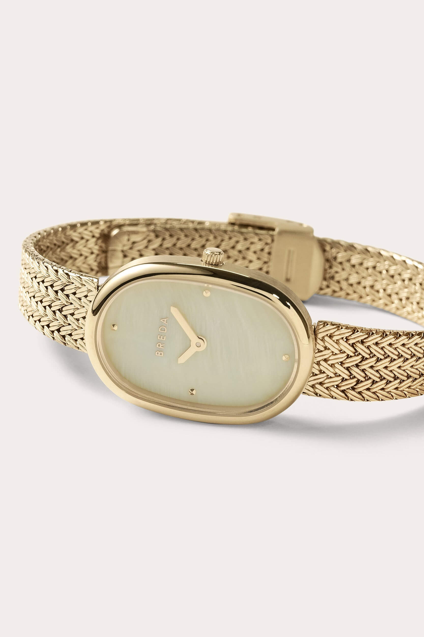 Breda Jane watch in gold and pearl