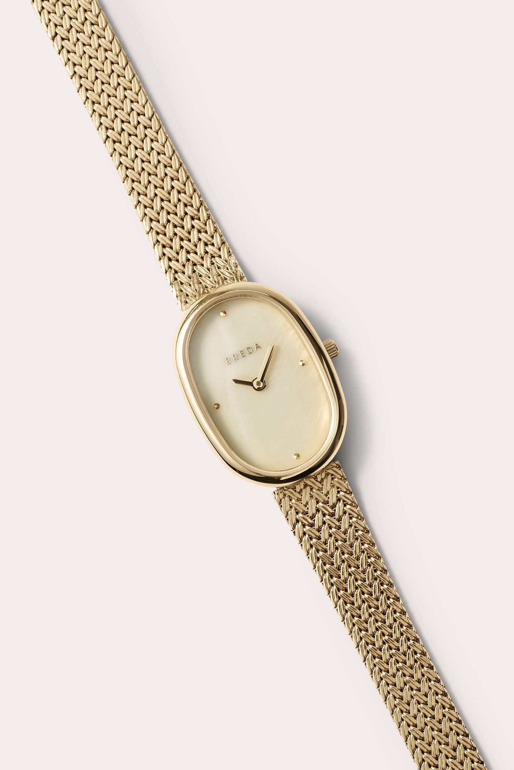 Breda Jane watch in gold and pearl