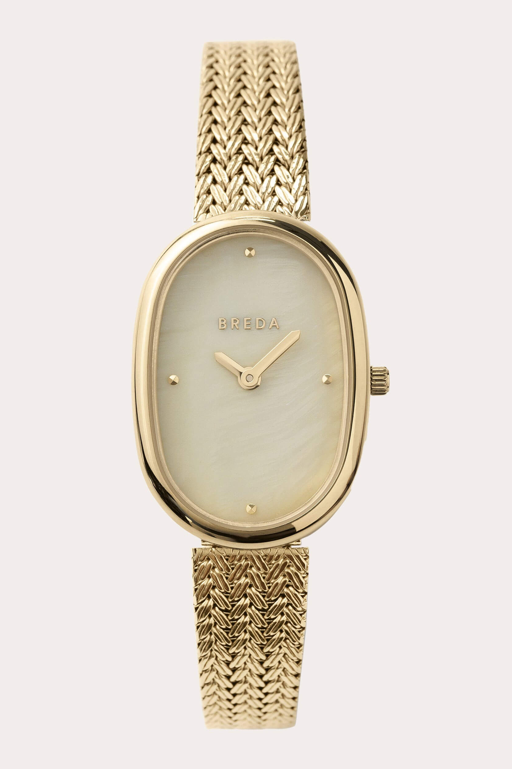 Breda Jane watch in gold and pearl