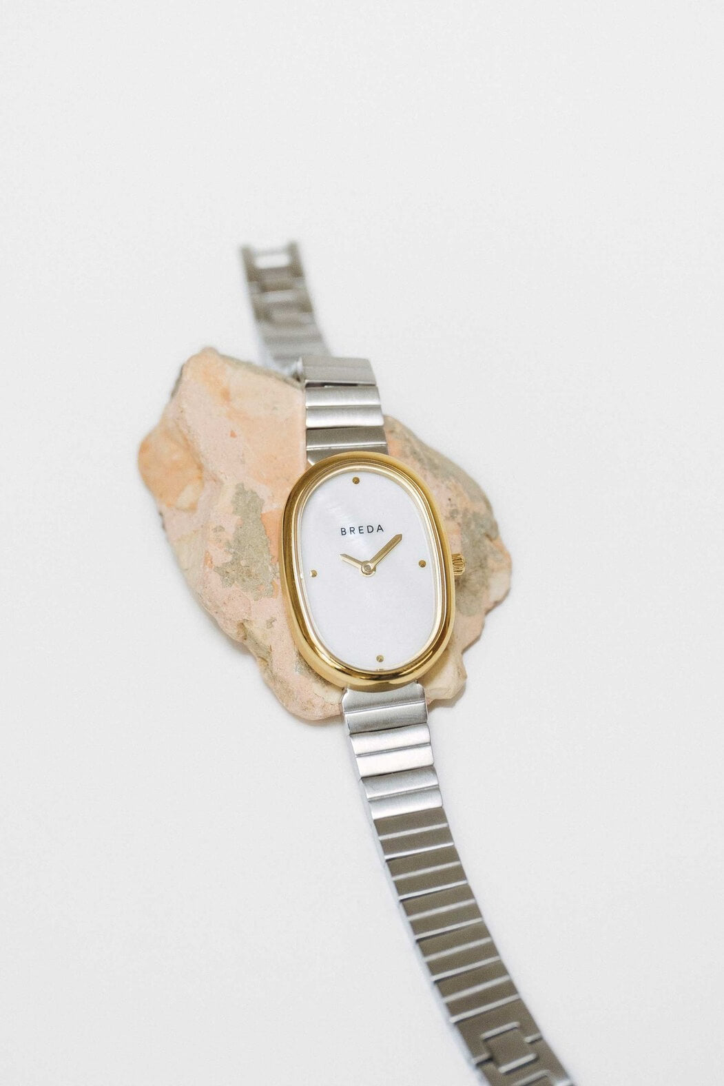 Breda Jane watch in gold silver and pearl