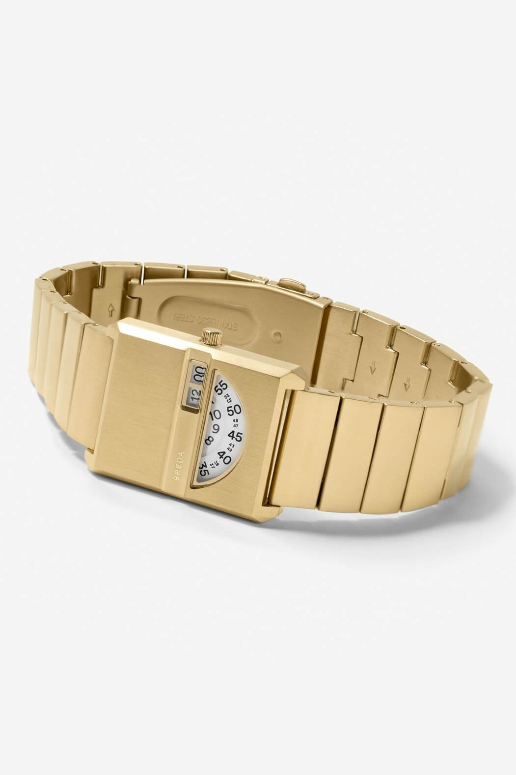 Breda pulse tandem watch in gold