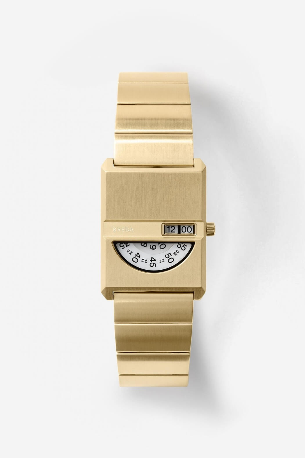 Breda pulse tandem watch in gold