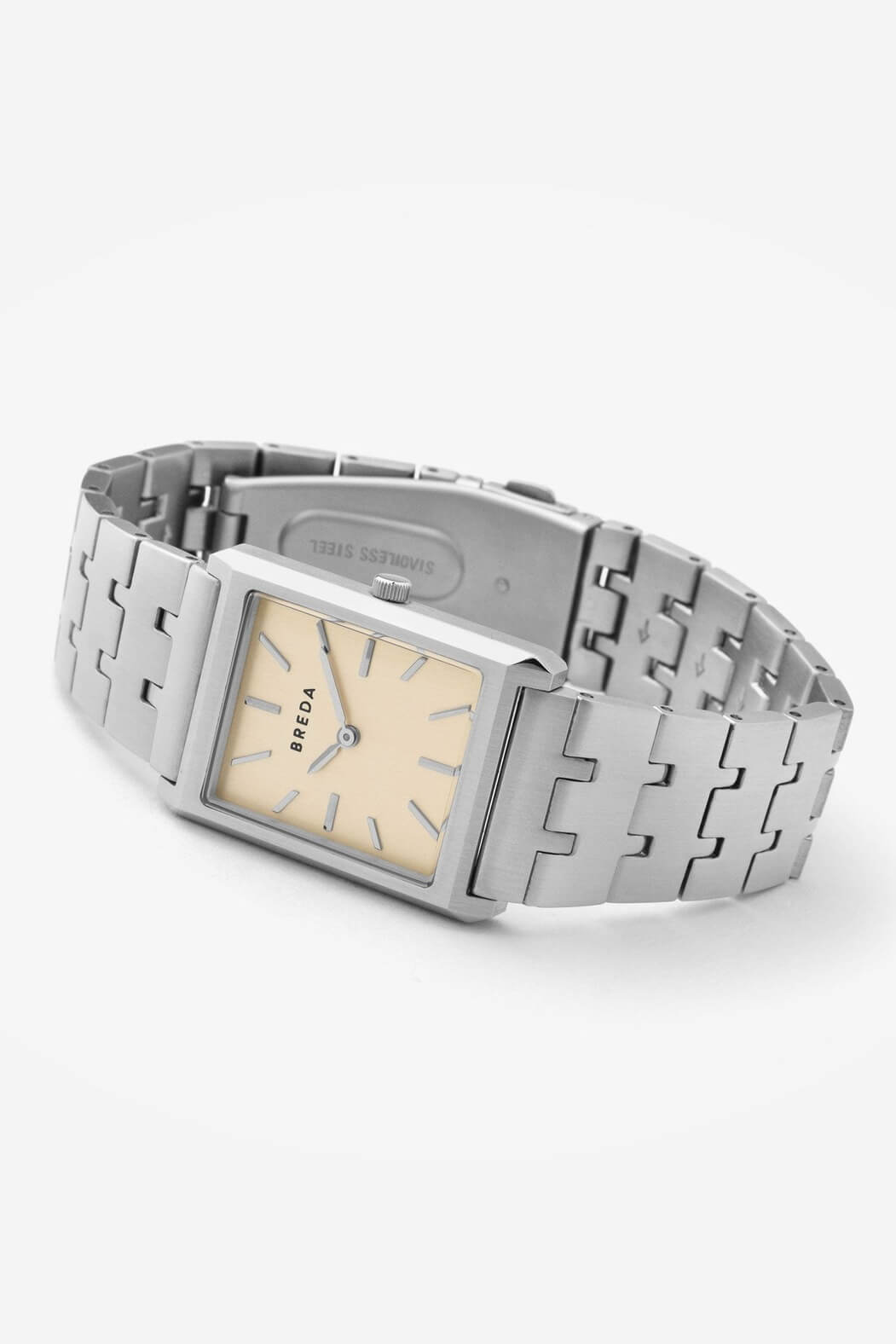 Breda Virgil Watch in silver and champagne