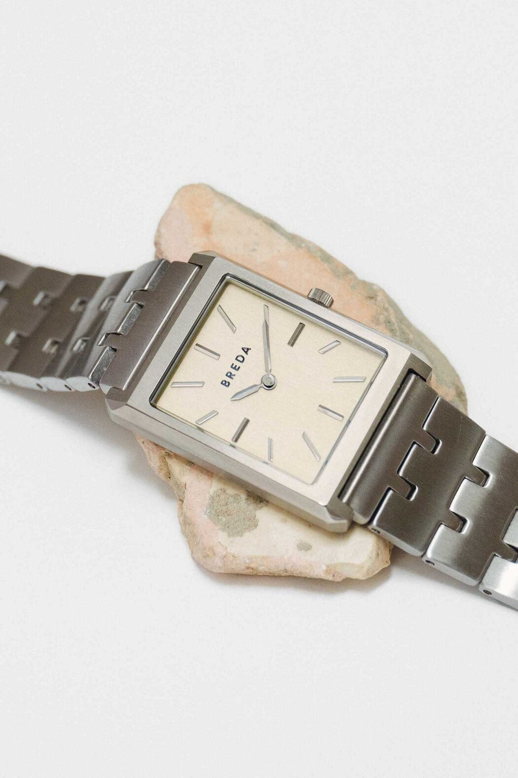 Breda Virgil Watch in silver and champagne