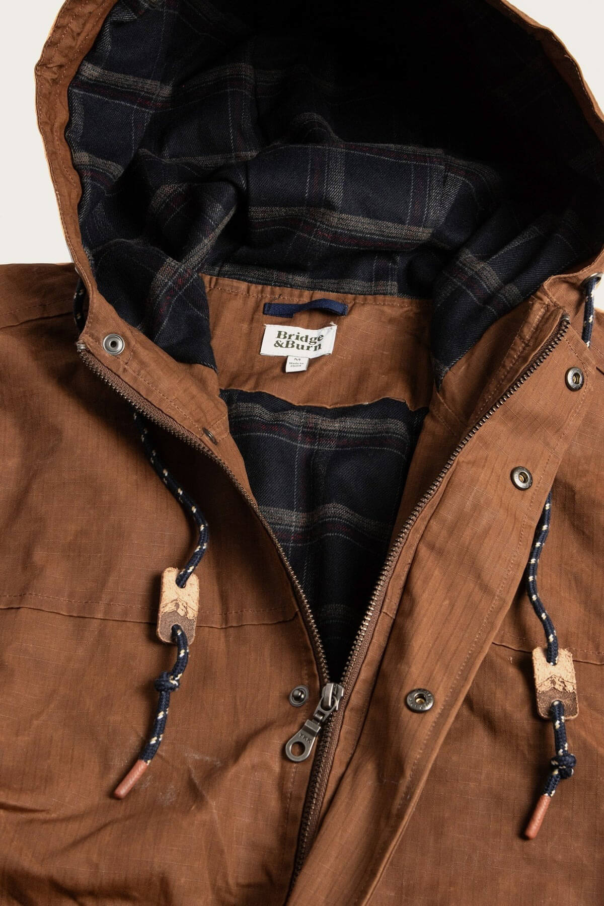 Bridge & Burn Marshall jacket in hickory waxed ripstop