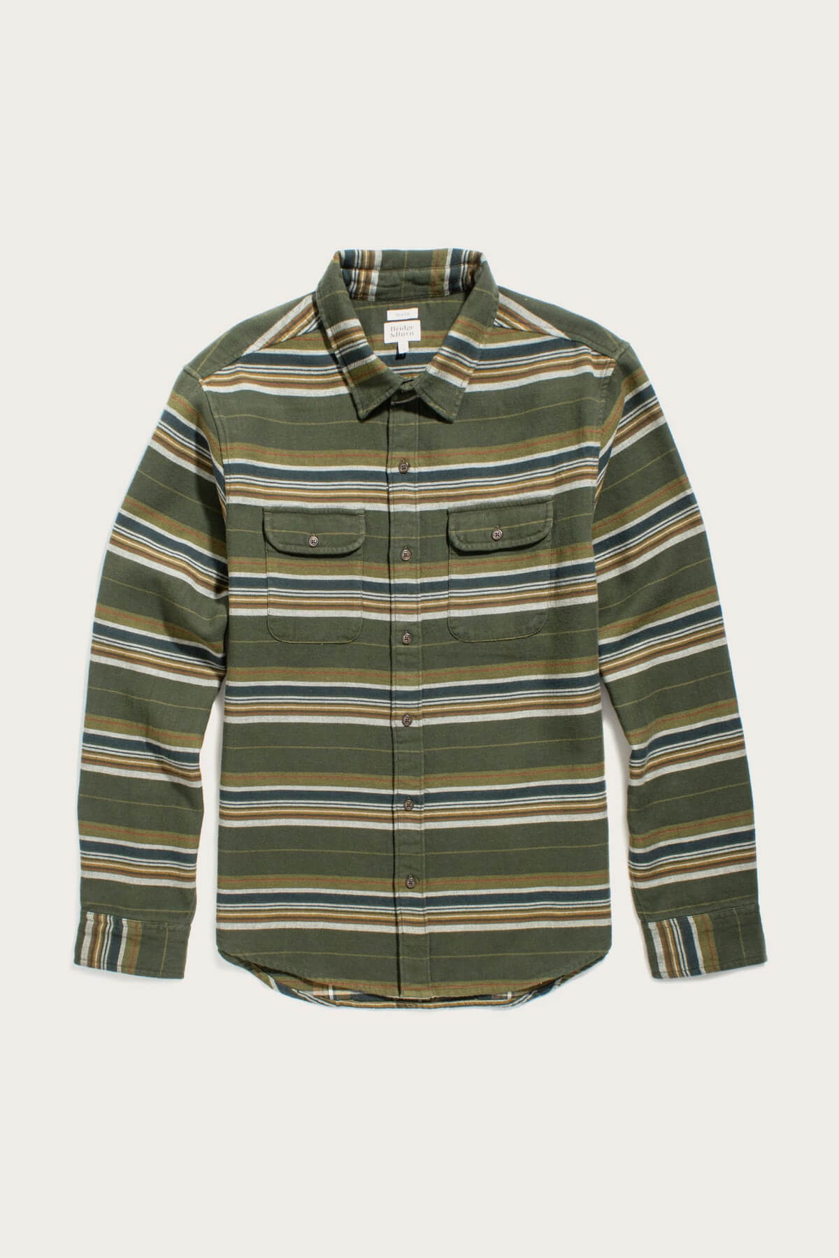 Bridge & Burn Cole Slim Shirt in wreath stripe