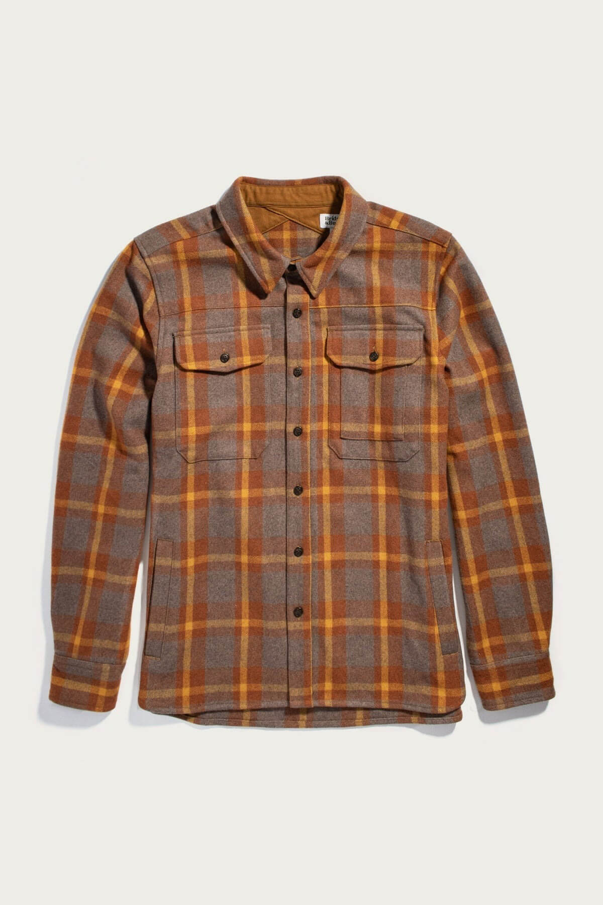 Bridge & Burn fielding shacket in sunrise plaid