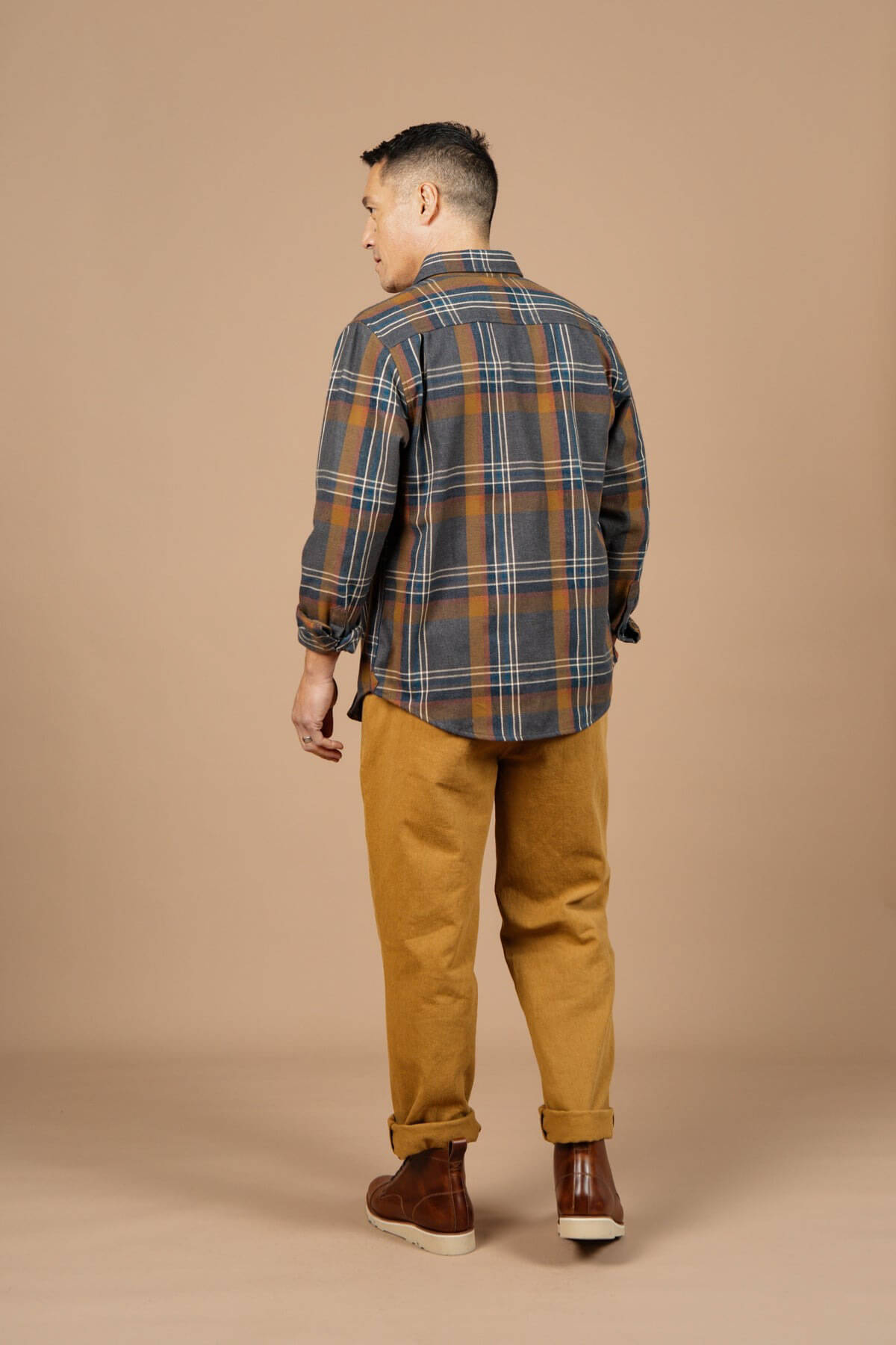 Bridge and Burn Jude Shirt in twilight plaid