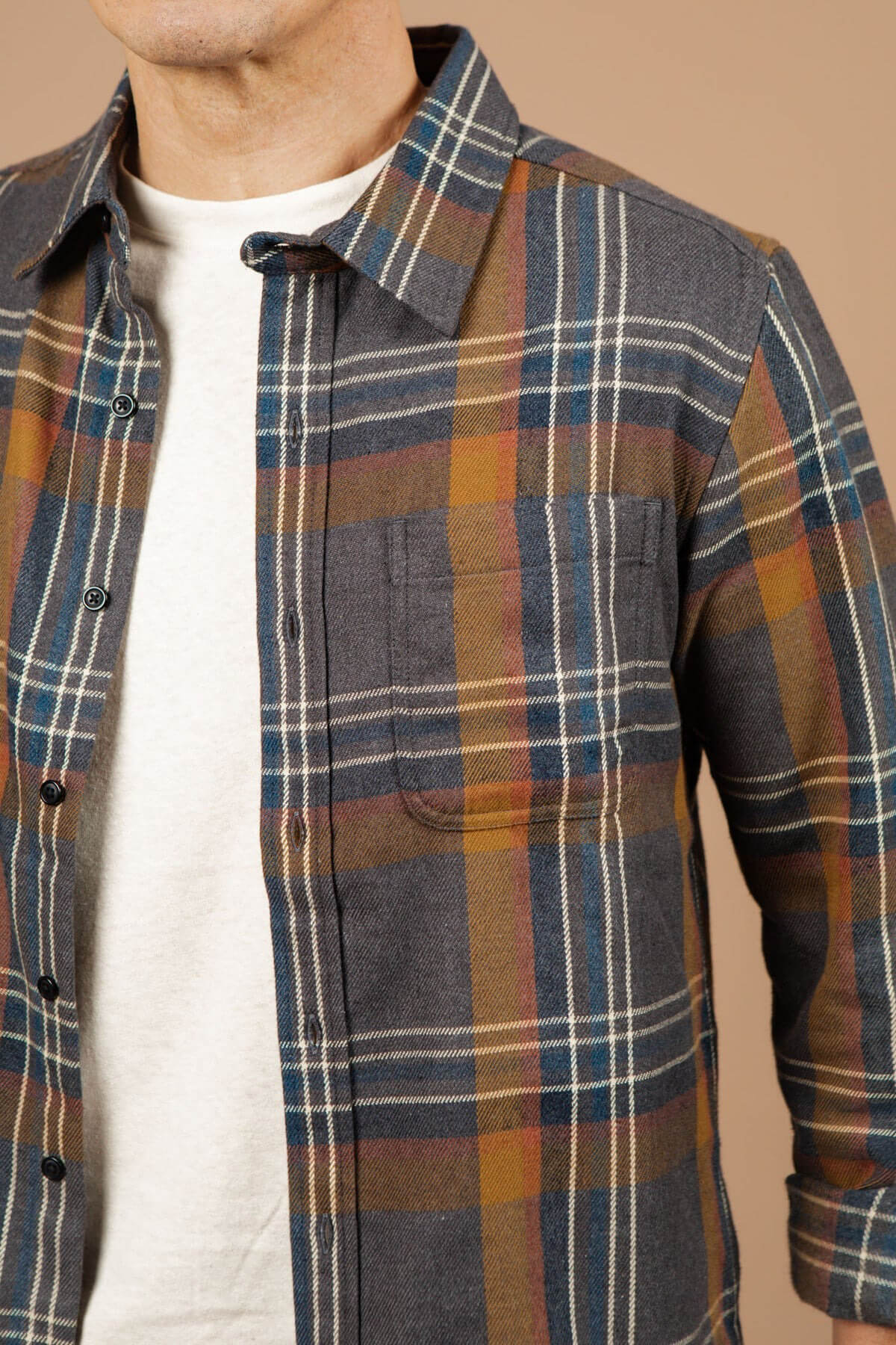 Bridge and Burn Jude Shirt in twilight plaid