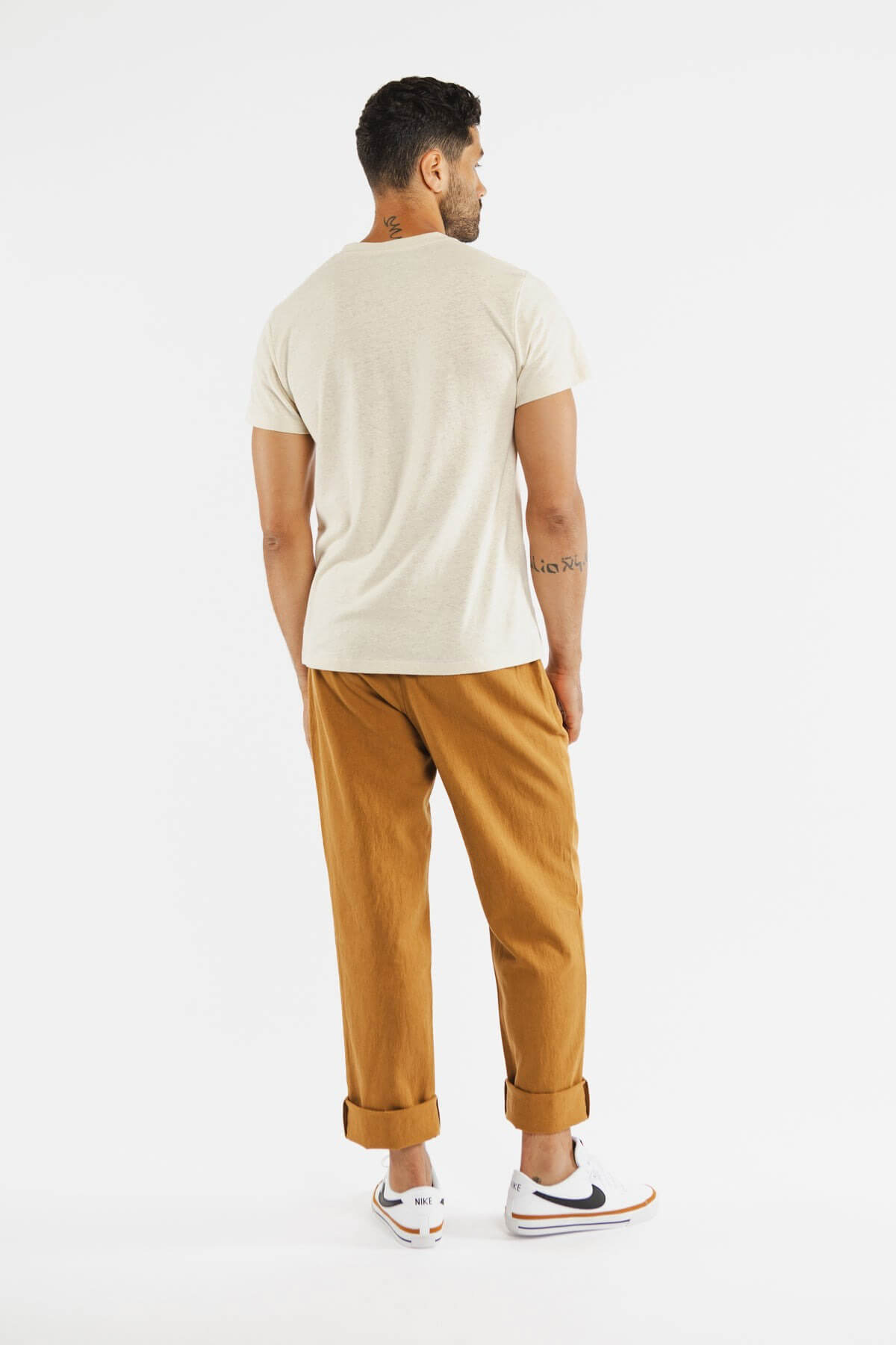 Bridge & Burn rganic hemp pocket tee in ivory