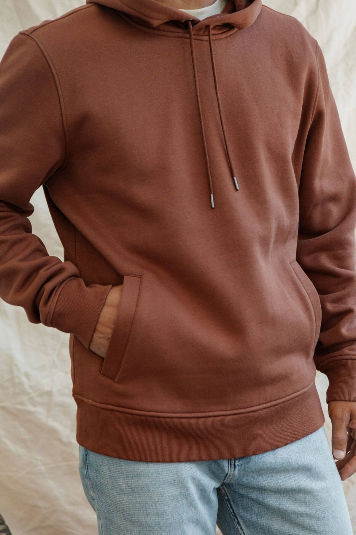 Bridge & Burn Williams Pullover Hoodie in burnt umber
