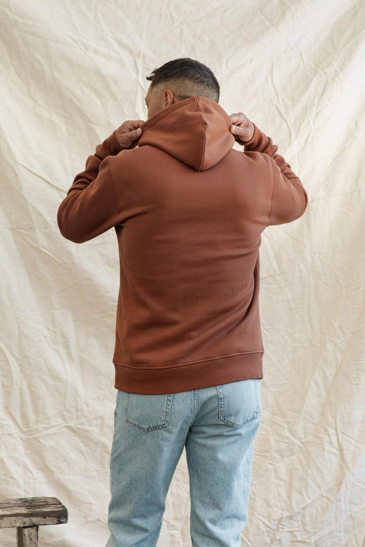 Bridge & Burn Williams Pullover Hoodie in burnt umber