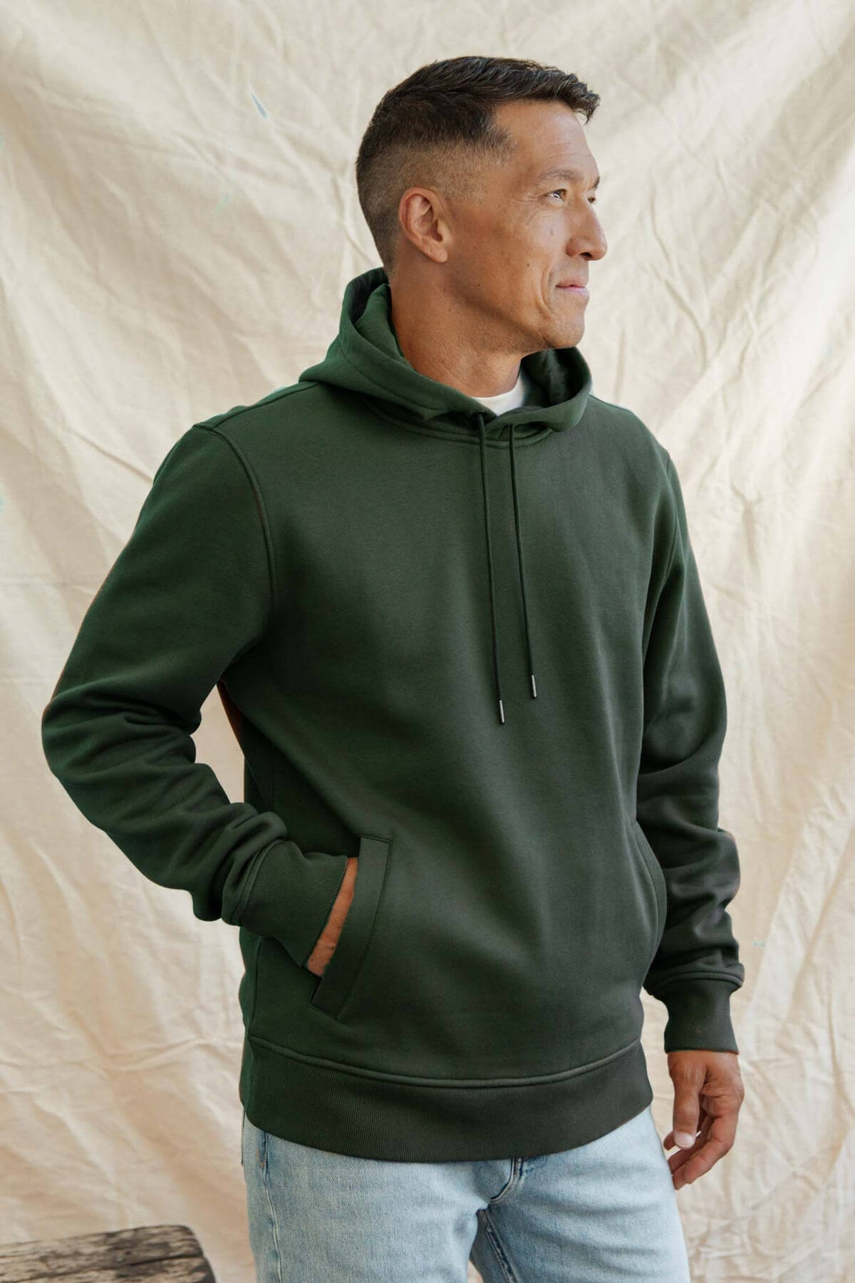 Bridge & Burn Williams Pullover Hoodie in forest night