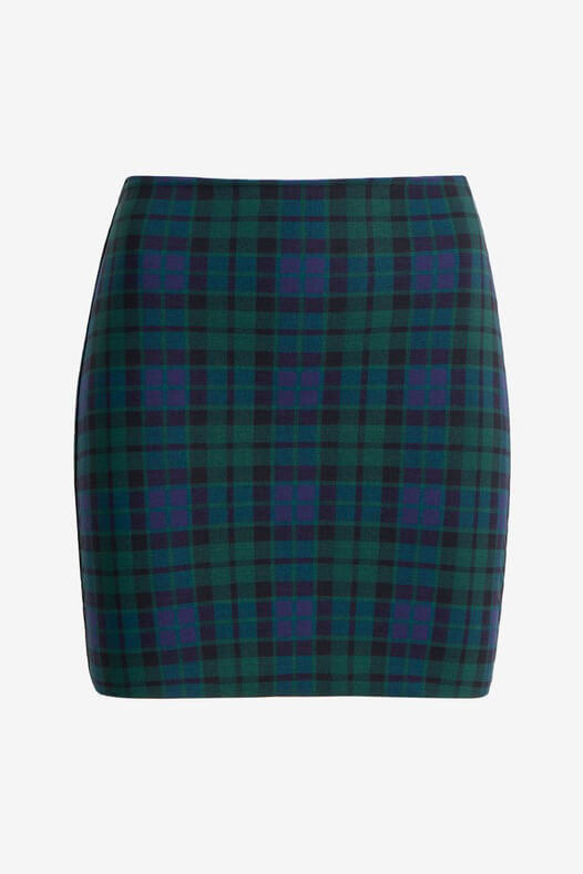 Commando classic print mini skirt in tartain plaid