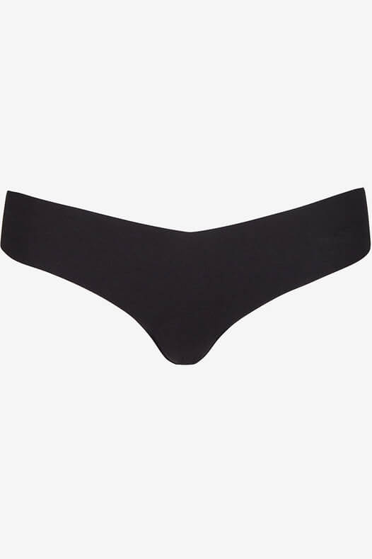 Commando Cotton Thong in black