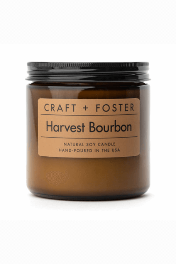 Craft + Foster Candle harvest bourbon