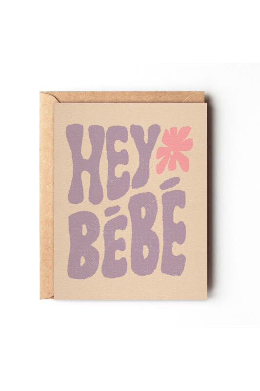 Daydream prints hey bebe card