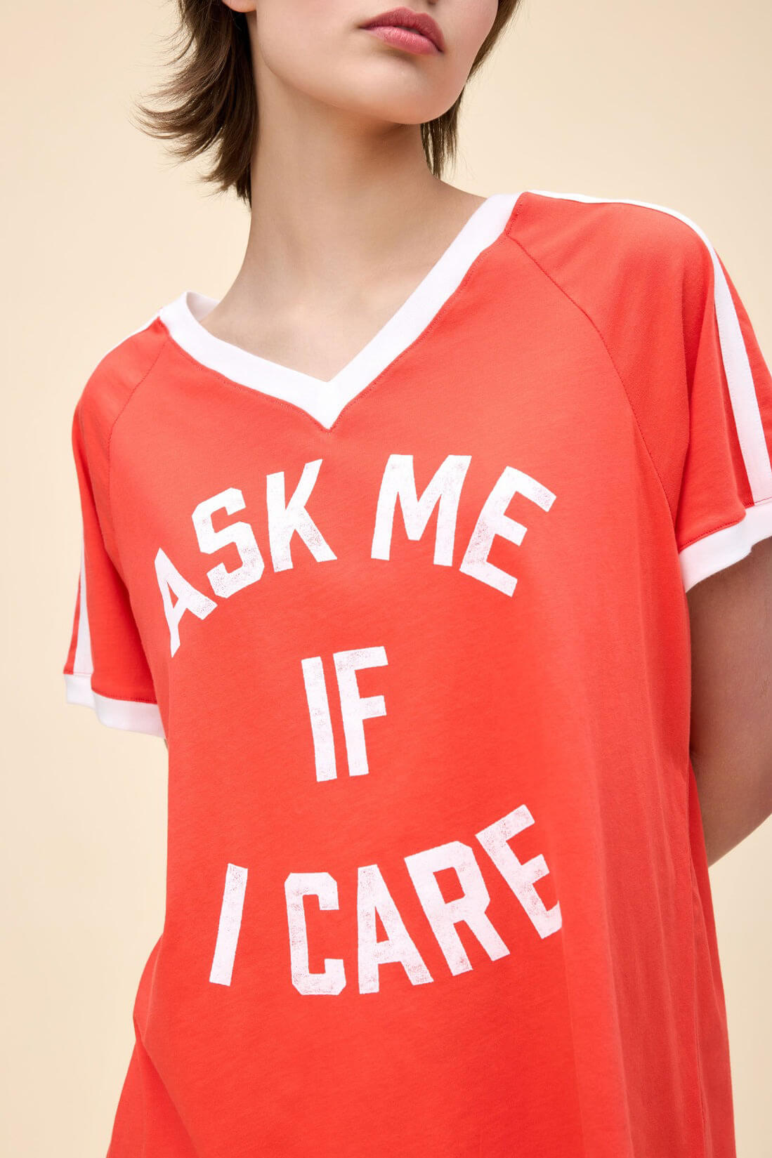 Daydreamer Tees ask me if i care club tee in watermelon combo