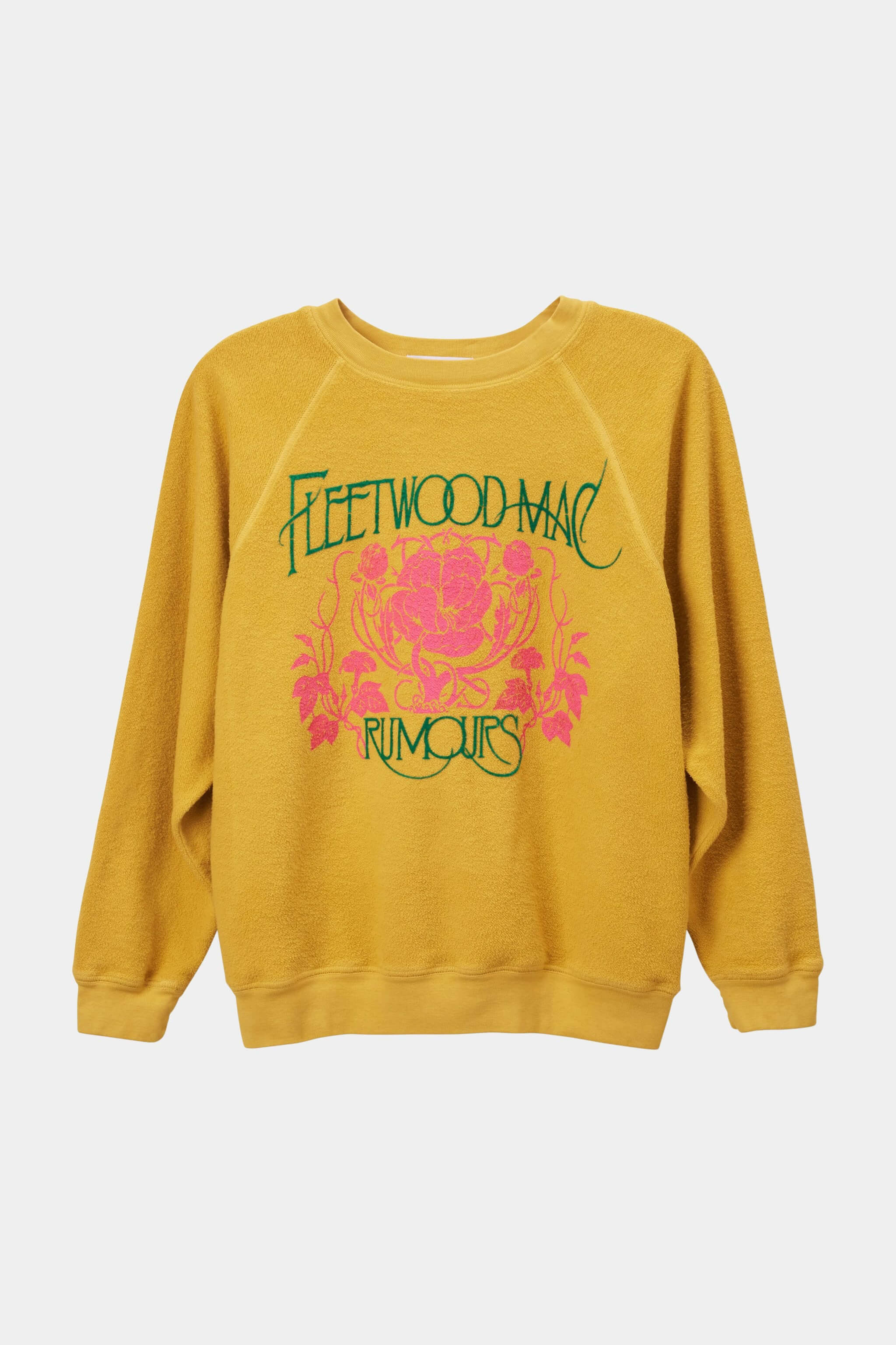 Daydreamer Tees fleetwood mac floral reverse sweatshirt in golden daze