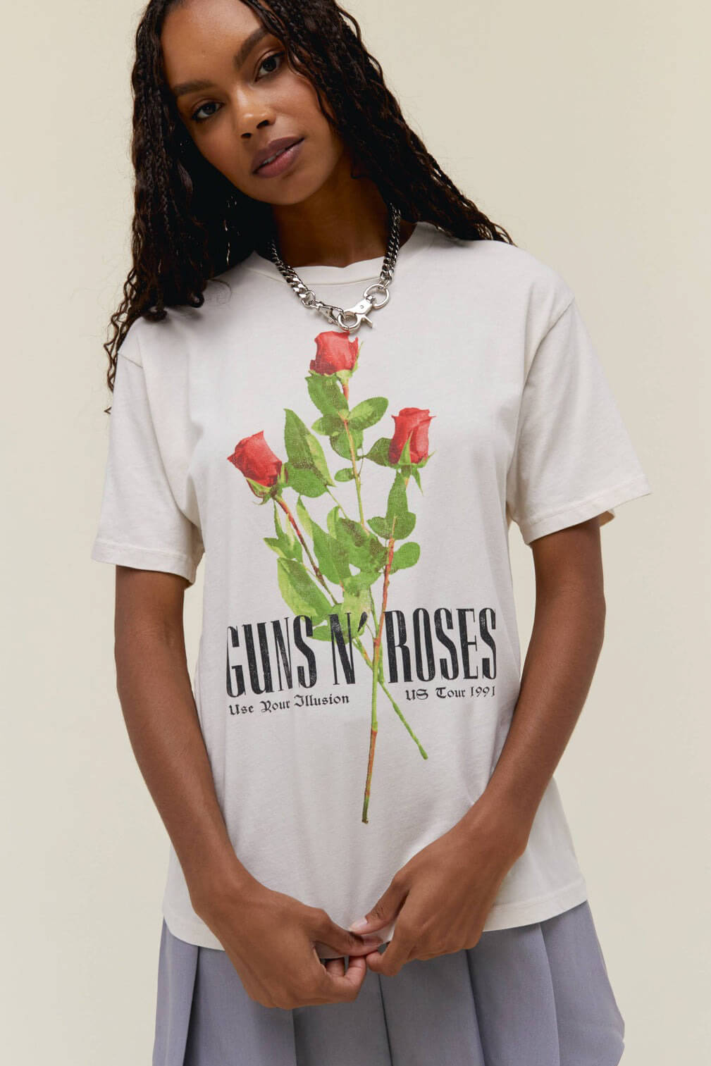 Daydreamer Guns N Roses use your illusion tee in dirty white
