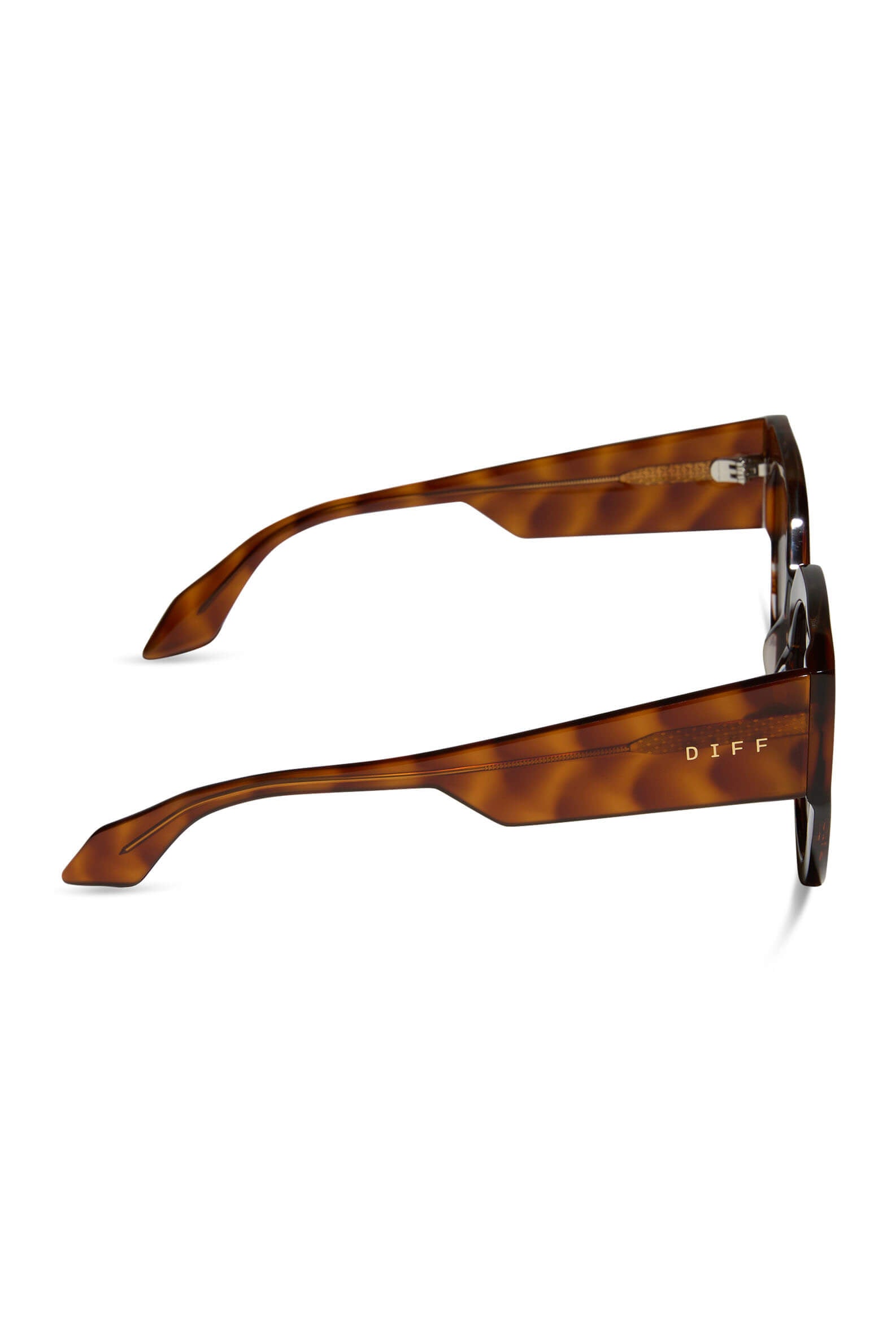 Diff Eyewear ivy sunglasses in sequoia tortoise and brown gradient