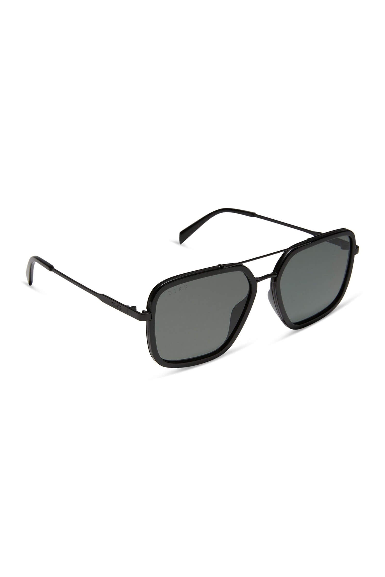 Diff Eyewear Jordan sunglasses in black and grey 